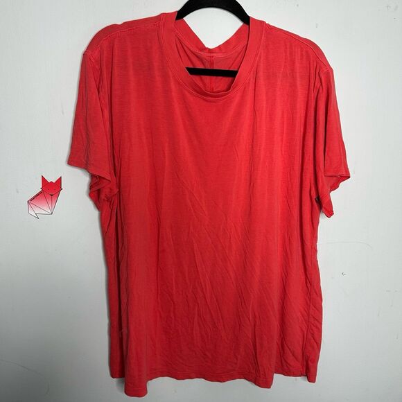 Lululemon All Yours Boyfriend Tee T-Shirt Top - Magma Red - Size XL XXL - Picture 3 of 11